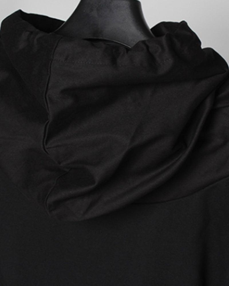 Cape à Capuche Ninja Futuriste -  mode - Cape à Capuche Ninja Futuriste : Élégance Techwear