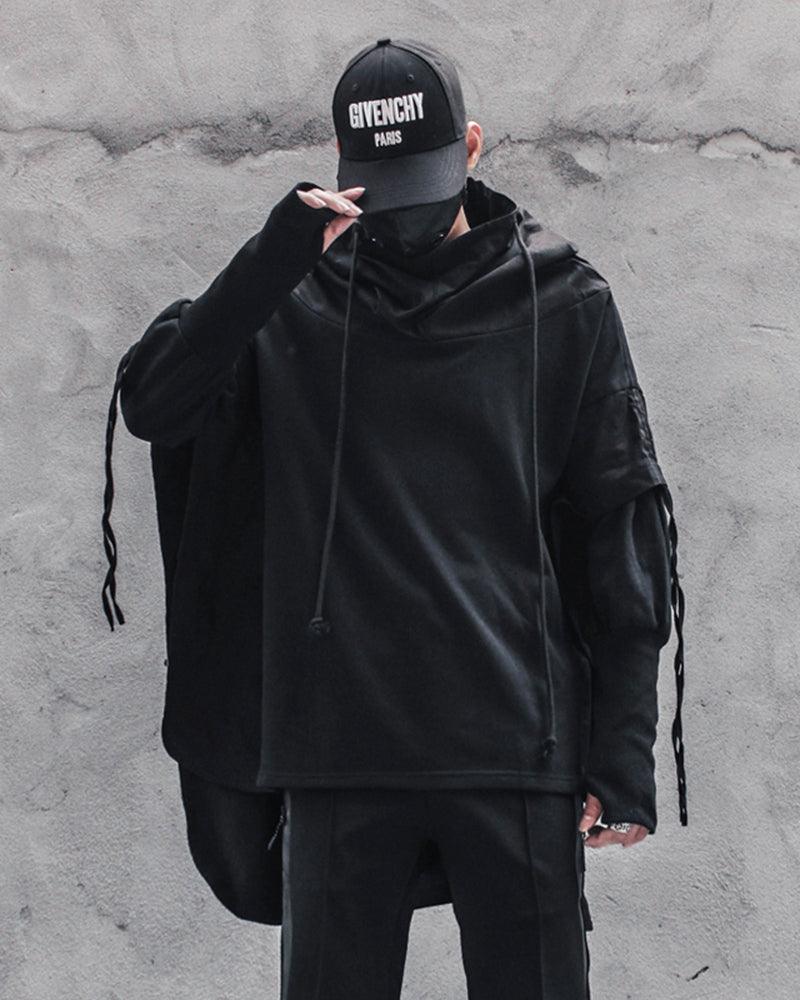 Cape à Capuche Ninja Futuriste -  ninja - Cape à Capuche Ninja Futuriste : Élégance Techwear