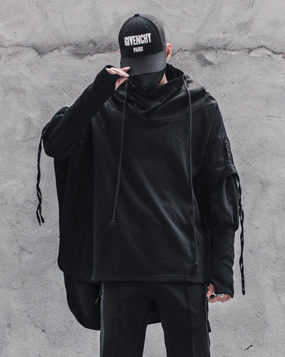 Cape à Capuche Ninja Futuriste -  ninja - Cape à Capuche Ninja Futuriste : Élégance Techwear