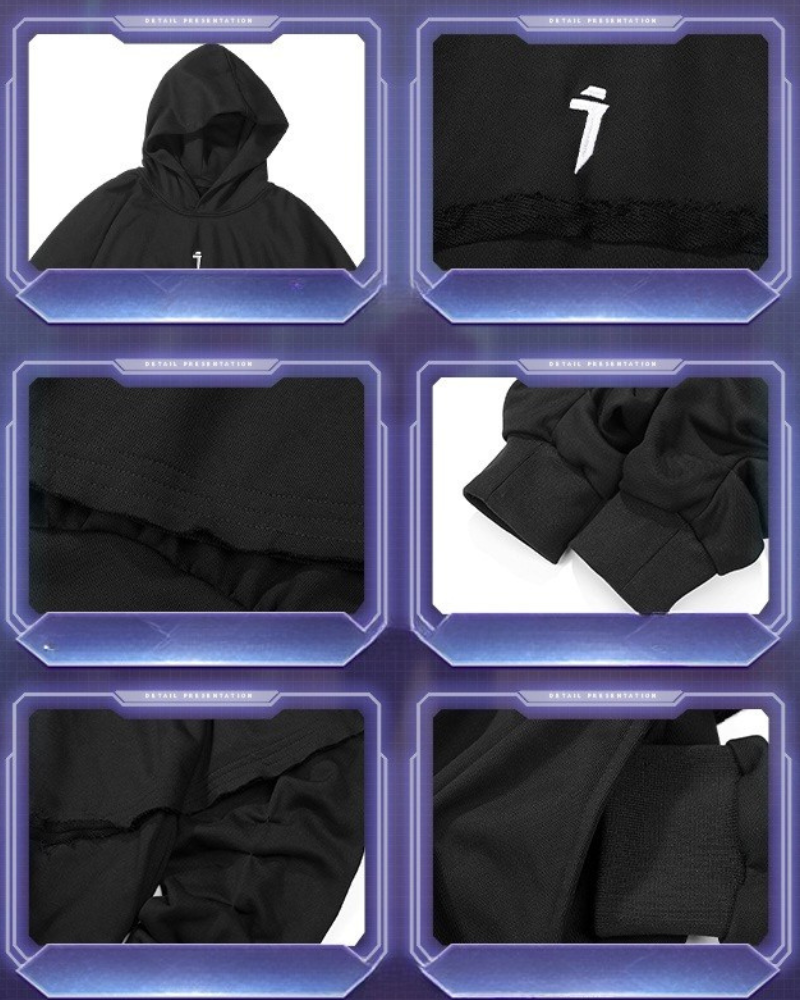 Cape Hoodie Unisexe Tout-Temps -  vêtements techwear - Cape Hoodie Unisexe Tout-Temps au Design Innovant