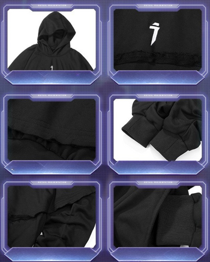 Cape Hoodie Unisexe Tout-Temps -  vêtements techwear - Cape Hoodie Unisexe Tout-Temps au Design Innovant