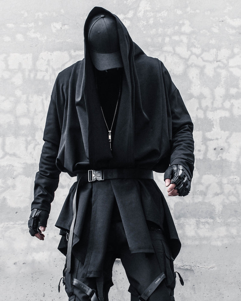 Cape Mystique Gothique -  esthétique ninja - Cape Mystique Gothique : Élégance et Confort au Quotidien