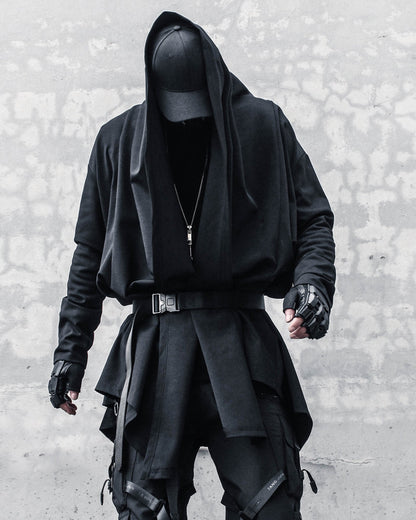 Cape Mystique Gothique -  esthétique ninja - Cape Mystique Gothique : Élégance et Confort au Quotidien
