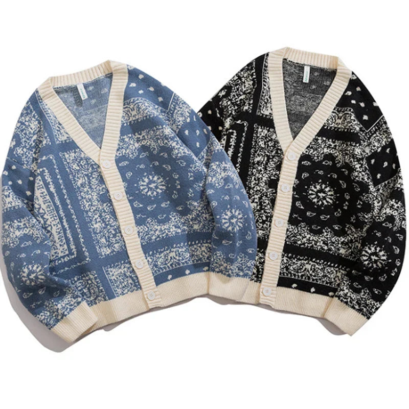 Cardigan Bandana - style rétro - Cardigan Bandana Y2K pour un Look Rétro et Tendance