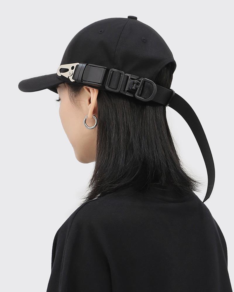 Casquette avec Détail de Boucle -  boucle - Casquette Noir avec Boucle pour Un Maintien Parfait