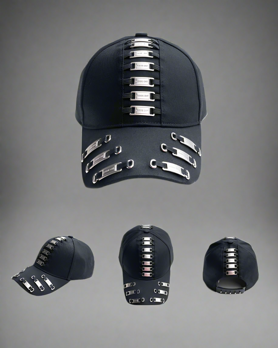 Casquette Chic en Métal Audacieux - casquette - Casquette Chic en Métal Audacieux pour un Style Unique