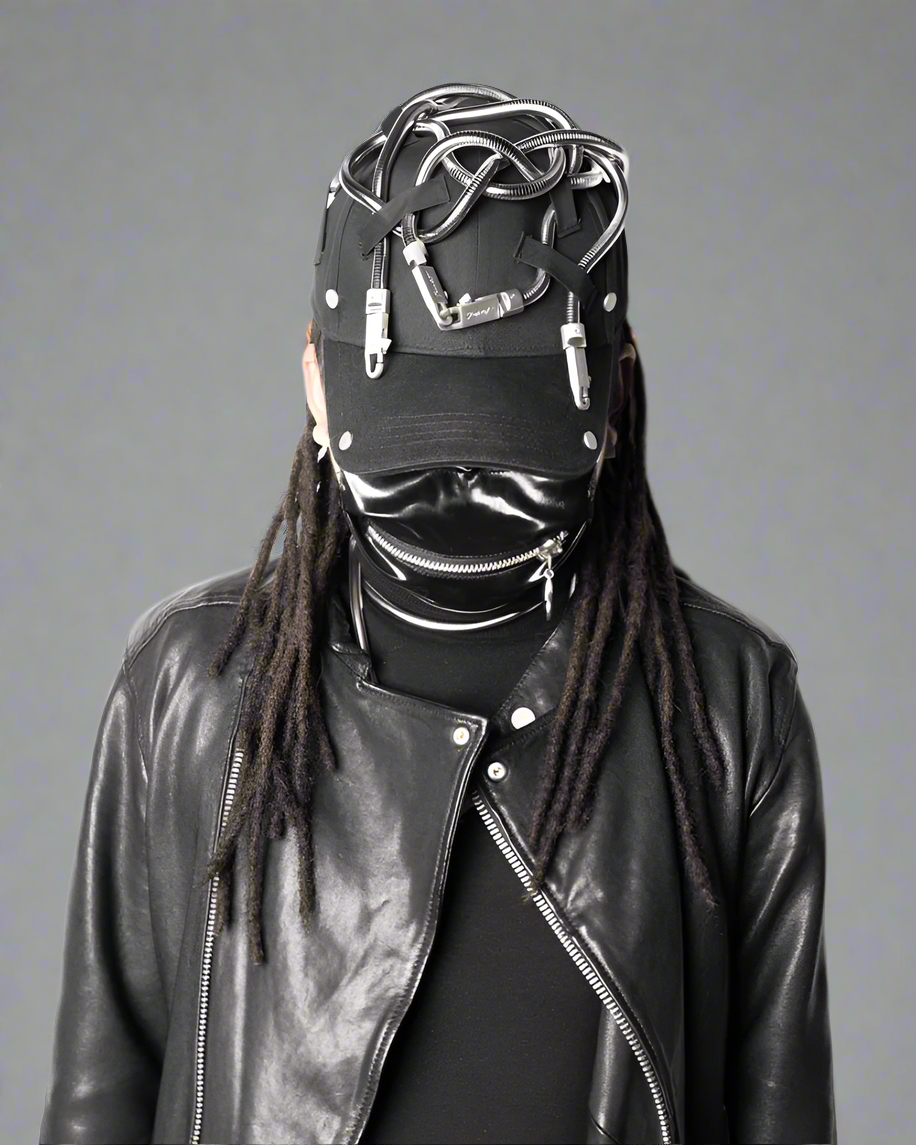 Casquette en Chaîne Serpent Audacieuse - casquette de baseball - Casquette de Baseball Noir avec Chaîne Serpent