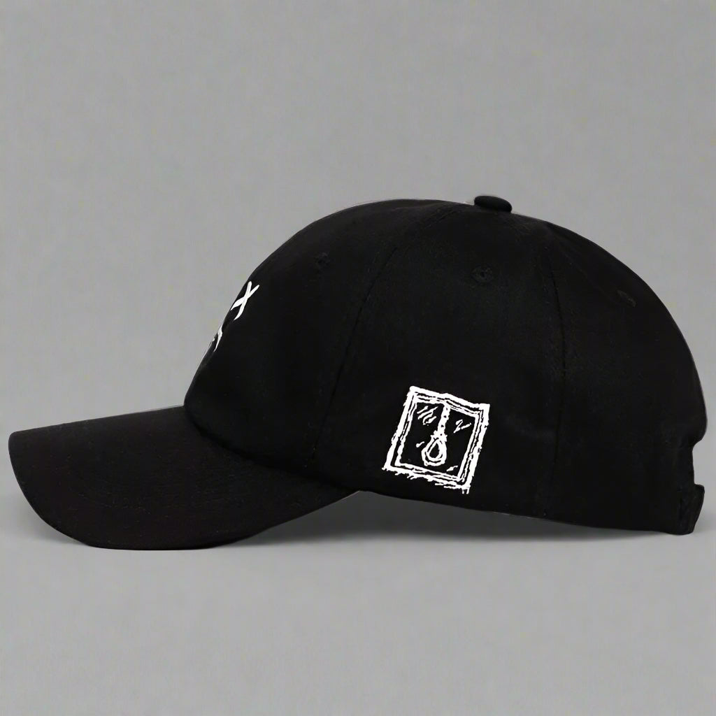 Casquette Futuriste -  broderie - Casquette Noire élégante avec broderie unique pour tous