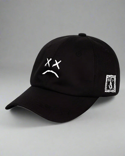 Casquette Futuriste - design de smiley brodé - Casquette Noire élégante avec broderie unique pour tous