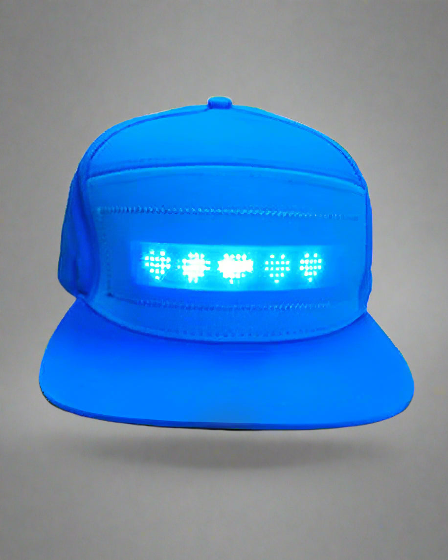 Casquette Néon Cyberpunk Personnalisée -  accessoires cyberpunk - Casquette Néon Cyberpunk Personnalisable pour Tous les Styles