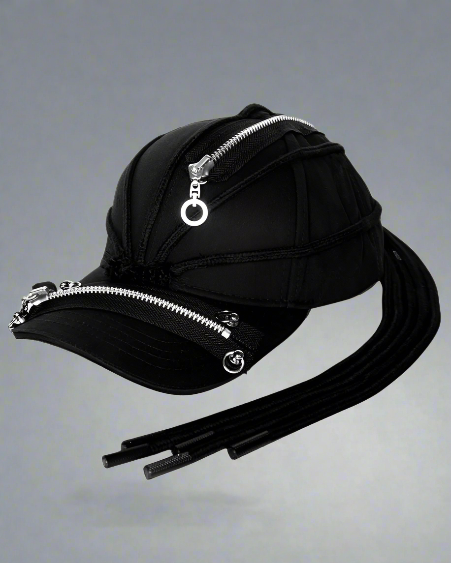 Casquette Tressée Noire Épaisse - casquette - Casquette noire tressée épaisse pour un style hip-hop