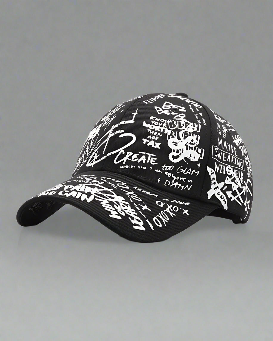 Casquette Urbaine Édgy - casquette - Casquette Urbaine Édgy au style Techwear noir