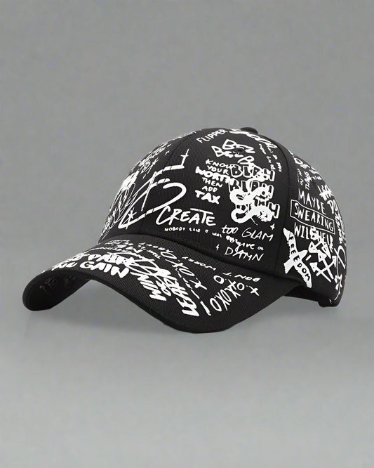 Casquette Urbaine Édgy - casquette - Casquette Urbaine Édgy au style Techwear noir