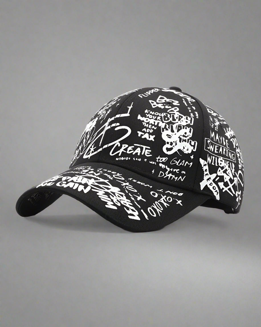 Casquette Urbaine Édgy -  noire - Casquette Urbaine Édgy au style Techwear noir