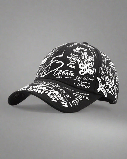 Casquette Urbaine Édgy -  noire - Casquette Urbaine Édgy au style Techwear noir