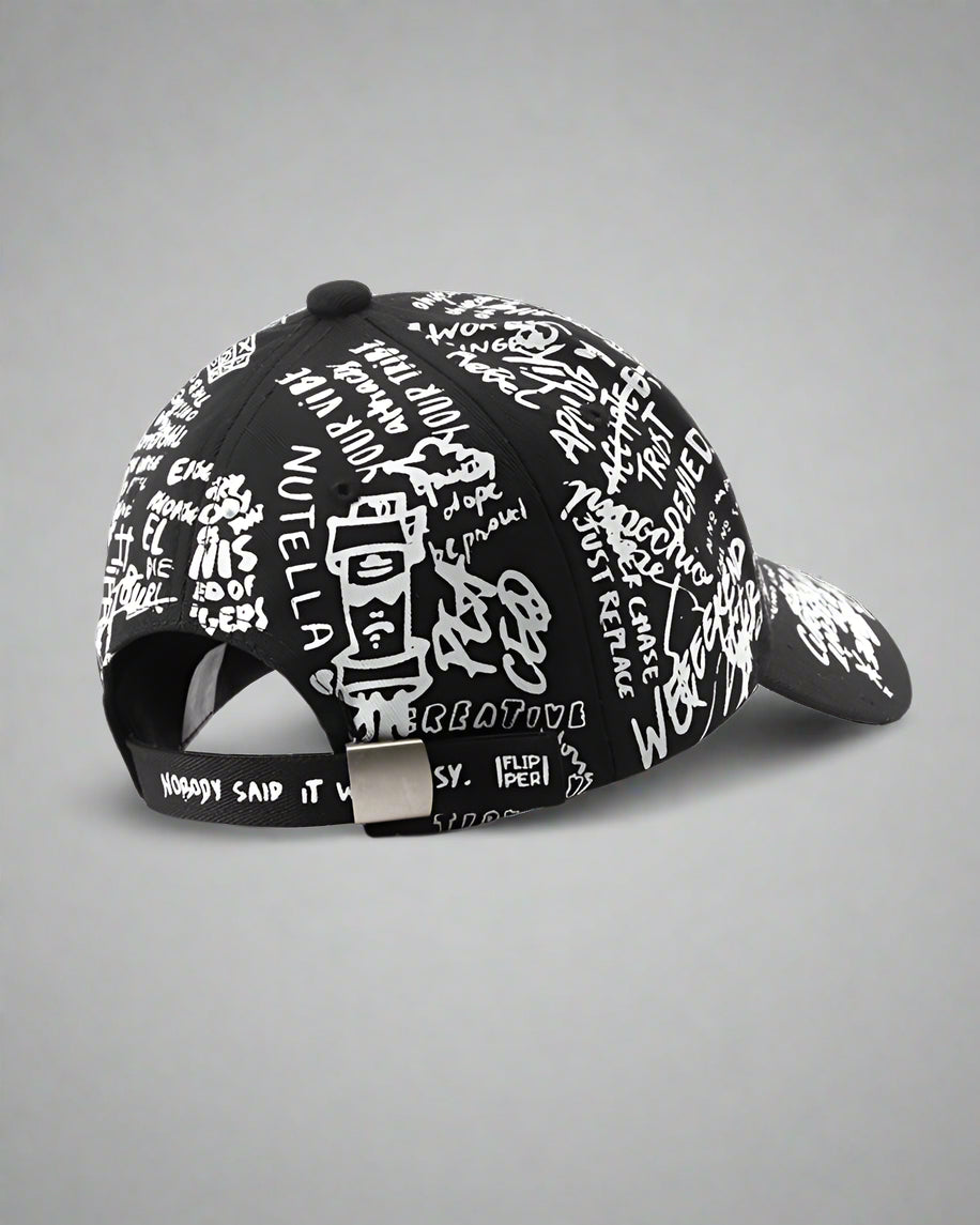 Casquette Urbaine Édgy -  techwear - Casquette Urbaine Édgy au style Techwear noir