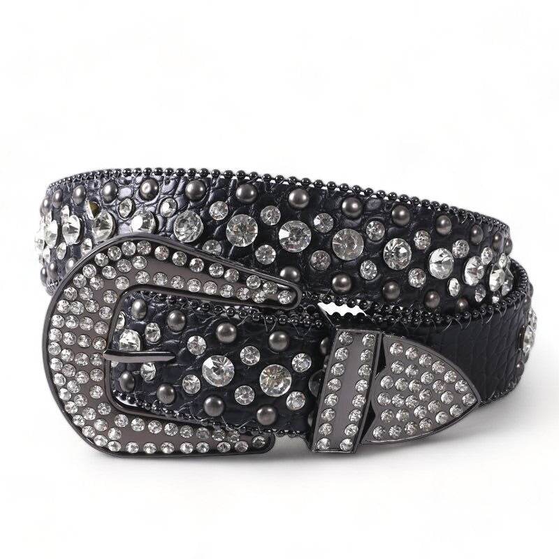 Ceinture de Luxe Étincelante - accessoire unisexe - Ceinture de Luxe avec Strass pour un Style Tendance