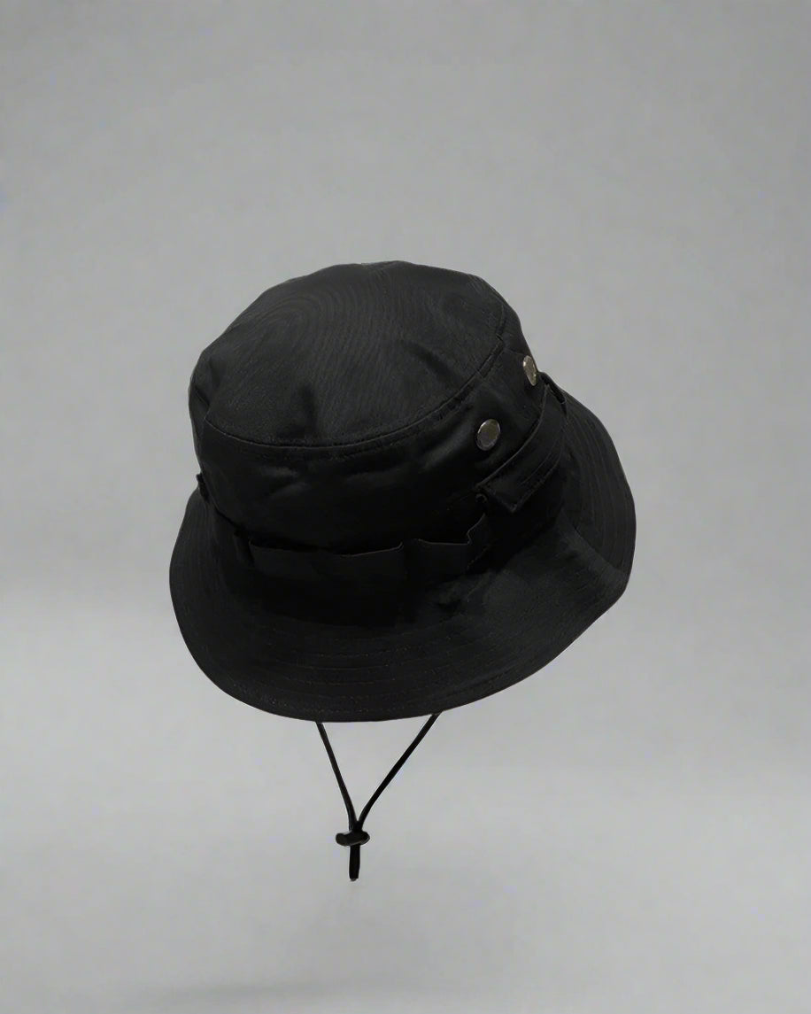 Chapeau Bob Midnight Mood - chapeau techwear - Chapeau Bob Noir pour un Style Techwear Élégant