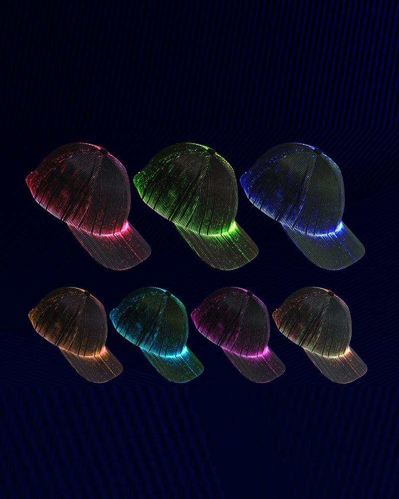 Chapeau de Fête Nocturne Radiant -  réglable - Chapeau de Fête Nocturne avec LED Réglable