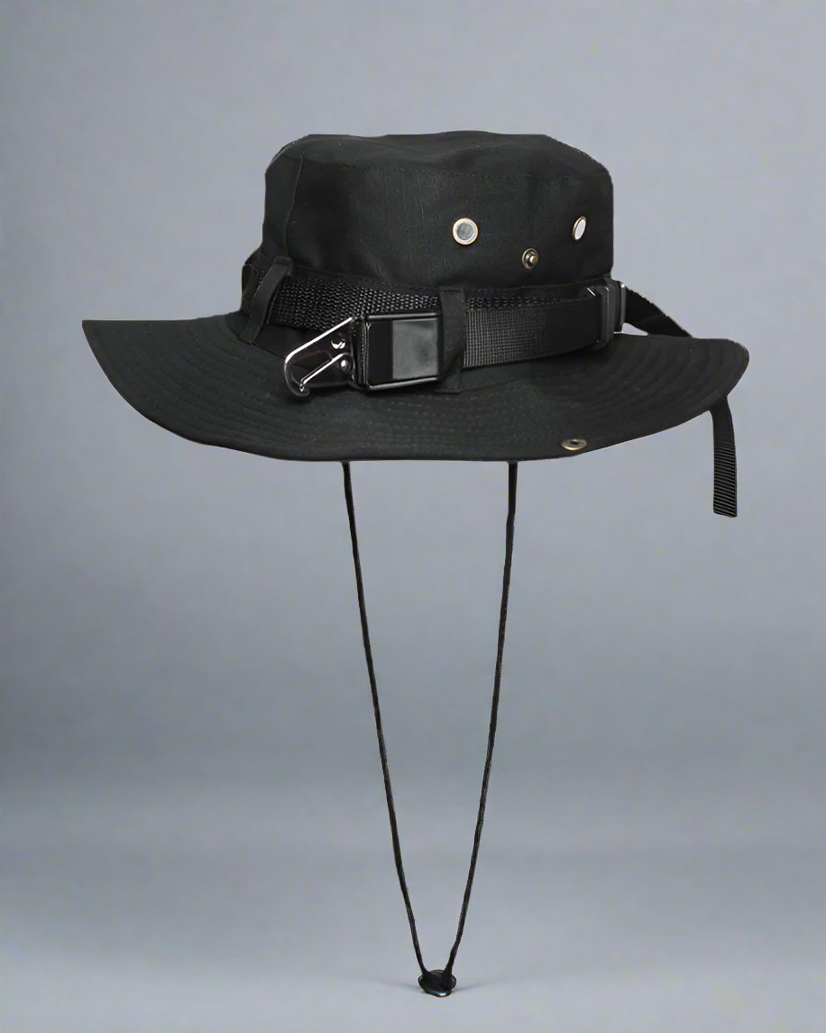 Chapeau seau à cordon de serrage Avant-Garde - accessoire techwear - Chapeau seau à cordon ajustable pour un look urbain