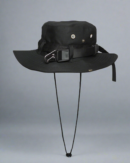 Chapeau seau à cordon de serrage Avant-Garde - accessoire techwear - Chapeau seau à cordon ajustable pour un look urbain