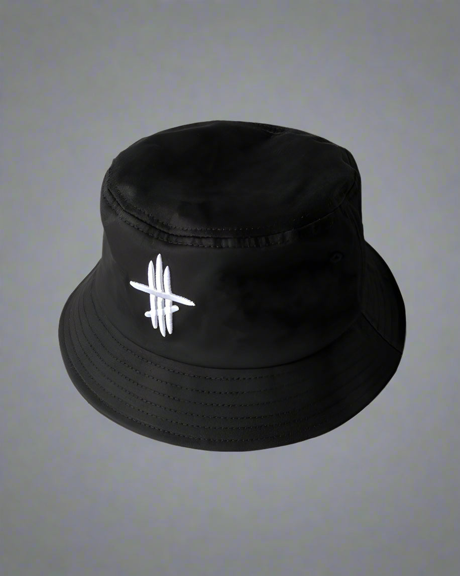 Chapeau seau Mystic City Vibes - accessoire de mode - Chapeau seau noir unisexe en polyester confortable