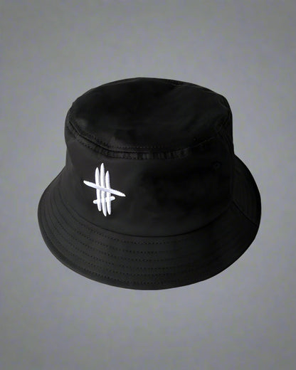 Chapeau seau Mystic City Vibes - accessoire de mode - Chapeau seau noir unisexe en polyester confortable