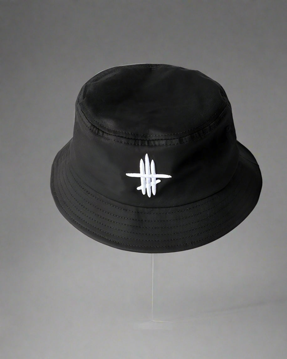 Chapeau seau Mystic City Vibes - chapeau seau - Chapeau seau noir unisexe en polyester confortable