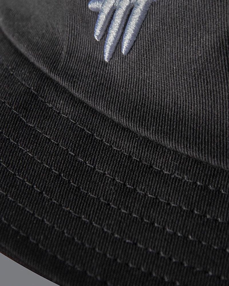 Chapeau seau Mystic City Vibes -  streetwear - Chapeau seau noir unisexe en polyester confortable