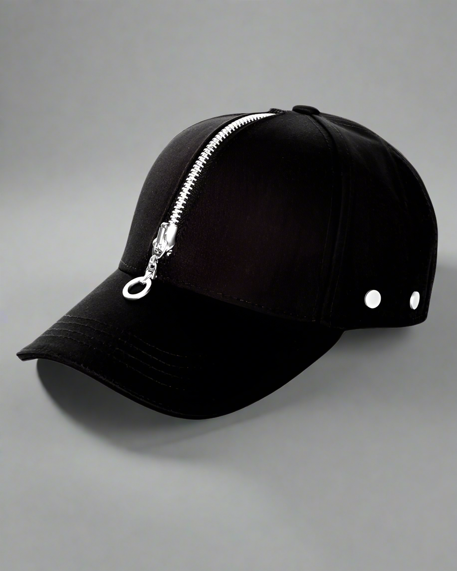 Chapeau Urbain Tendance avec Fermeture Éclair - casquette stylée - Chapeau Urbain avec Fermeture Éclair pour un Style Unique