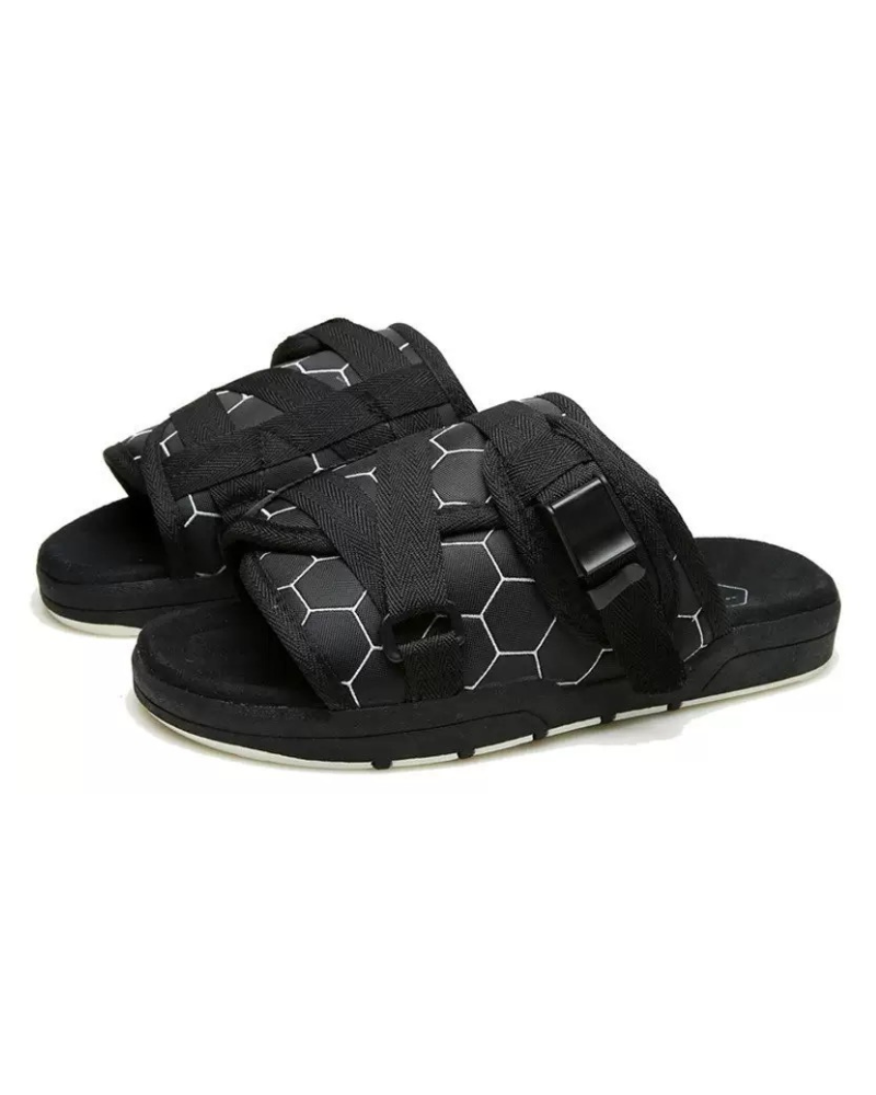 Chaussons Lounge Techwear Tranquilles -  confort - Chaussons Techwear Lounge en Tissu Maille Confortable