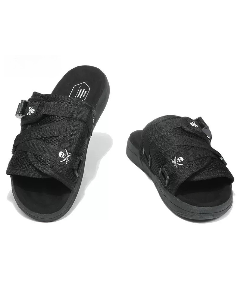 Chaussons Lounge Techwear Tranquilles -  techwear - Chaussons Techwear Lounge en Tissu Maille Confortable