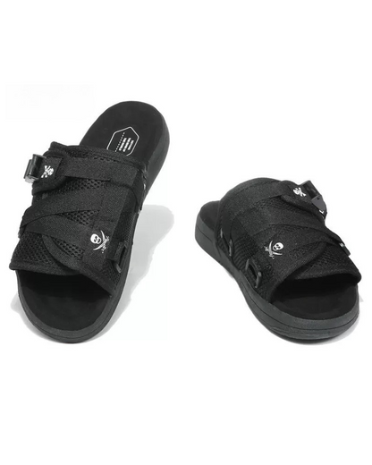 Chaussons Lounge Techwear Tranquilles -  techwear - Chaussons Techwear Lounge en Tissu Maille Confortable