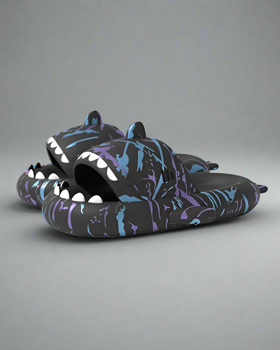 Chaussures Futuristes Inspirées par les Requins - chaussures futuristes - Chaussons Confortables Inspirés par les Requins