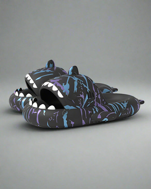 Chaussures Futuristes Inspirées par les Requins - chaussures futuristes - Chaussons Confortables Inspirés par les Requins