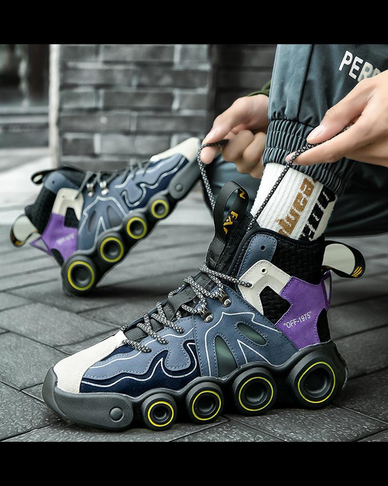 Chaussures Réfléchissantes de Nouvelle Génération -  bleu - Chaussures Réfléchissantes Techwear Confortables et Durables