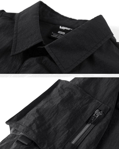 Chemise Cargo Tech Tout-en-Un -  poche fonctionnelle - Chemise Cargo Tech Tout-en-Un pour un Style Urbain