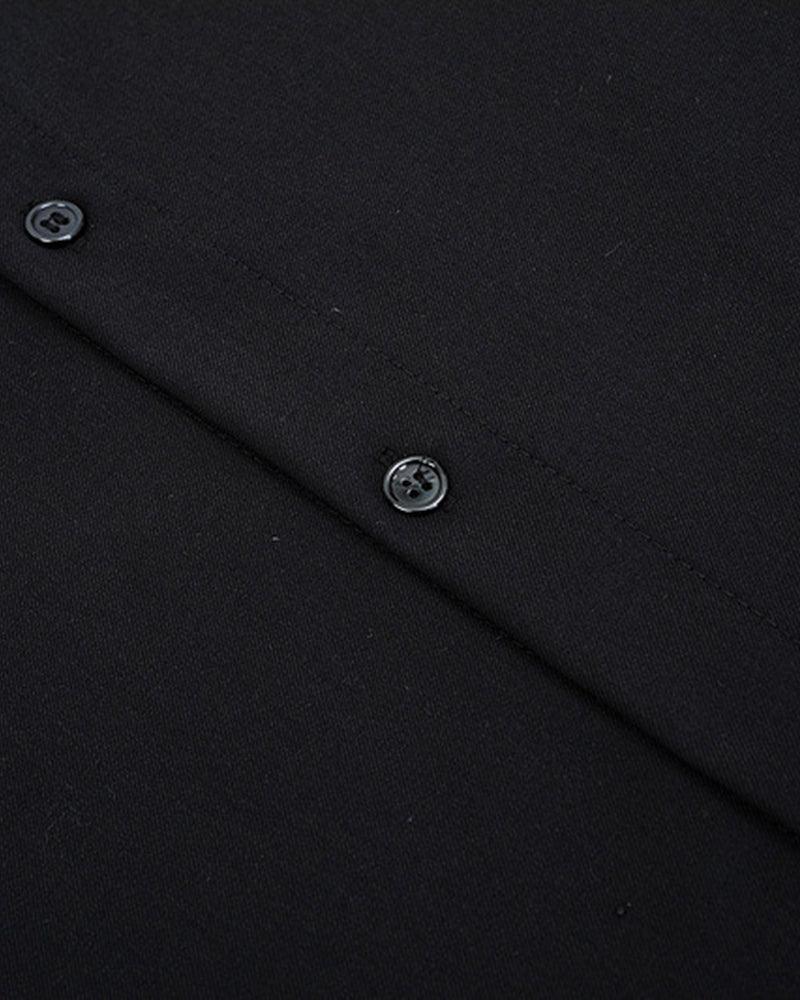 Chemise Chic avec Accent Chaîne - chemise techwear - Chemise Chic Techwear à Manches Courtes avec Chaîne