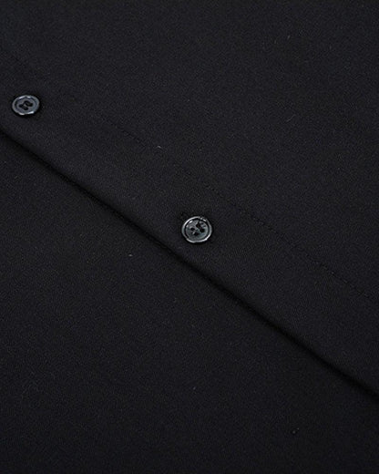Chemise Chic avec Accent Chaîne - chemise techwear - Chemise Chic Techwear à Manches Courtes avec Chaîne