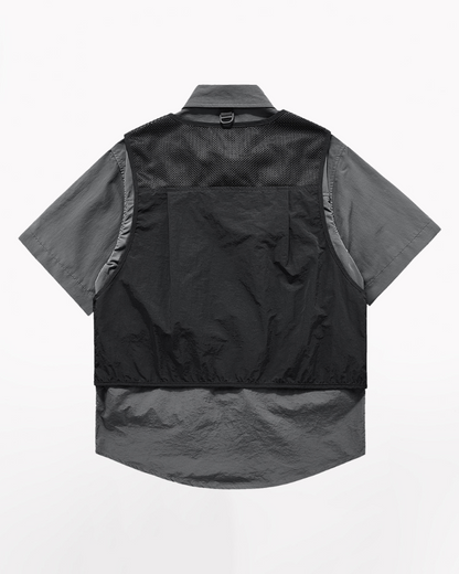 Chemise Chic à Couches -  futuriste - Chemise Chic à Couches : Élégance et Modernité