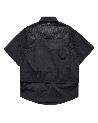 Chemise Chic à Couches -  gris - Chemise Chic à Couches : Élégance et Modernité