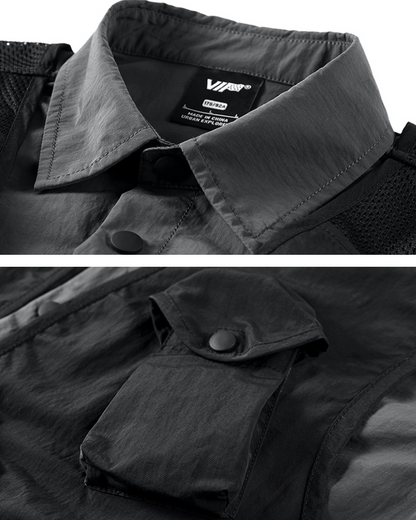 Chemise Chic à Couches -  noir - Chemise Chic à Couches : Élégance et Modernité