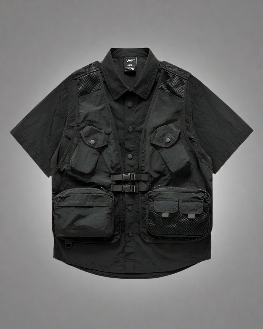 Chemise Chic à Couches - vetement techwear - Chemise Chic à Couches : Élégance et Modernité