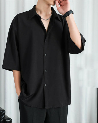 Chemise Confort d'Été Aéré -  chemise en soie glacée - Chemise d'Été Aérée : Confort et Légèreté