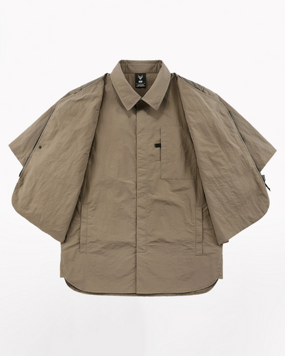 Chemise de Performance à Manches Courtes Adaptative -  look superposé - Chemise Adaptative à Manches Courtes pour un Style Élégant