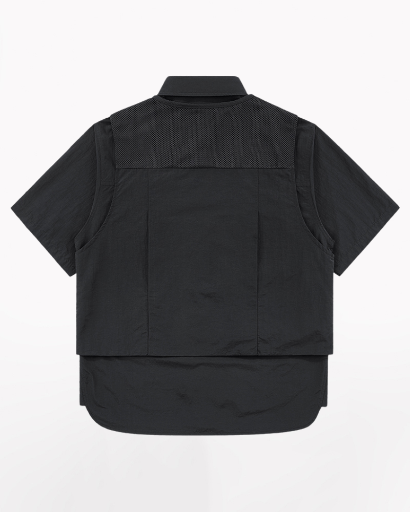 Chemise de Performance à Manches Courtes Adaptative -  manches courtes - Chemise Adaptative à Manches Courtes pour un Style Élégant