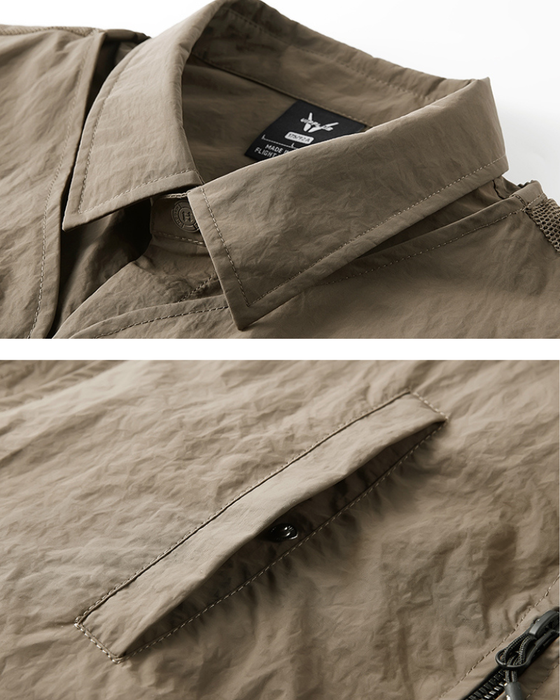 Chemise de Performance à Manches Courtes Adaptative -  polyester - Chemise Adaptative à Manches Courtes pour un Style Élégant