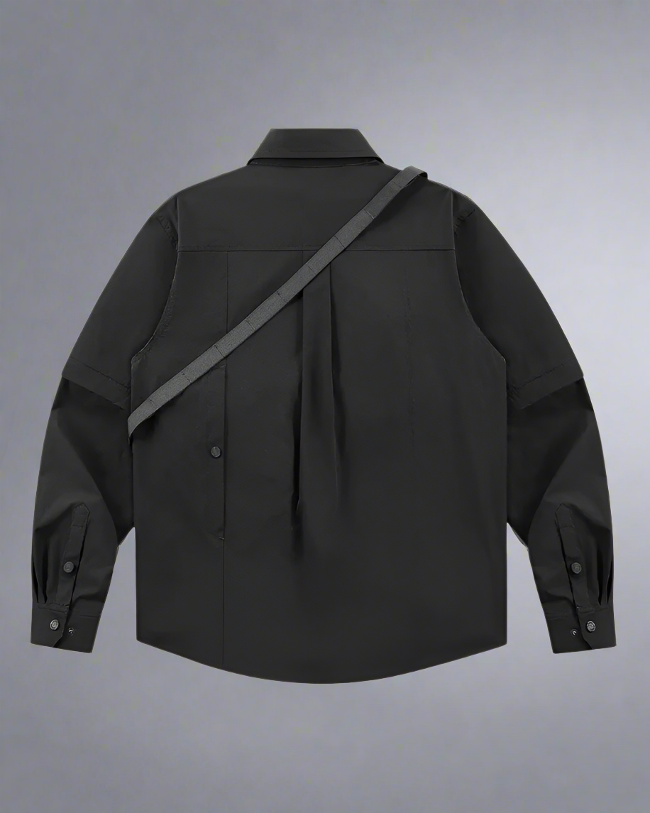 Chemise de Poche Multi-Usage - vêtements polyvalents - Chemise Multi-Usage à Manches Détachables et Poches