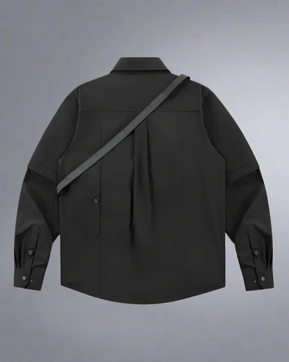 Chemise de Poche Multi-Usage - vêtements polyvalents - Chemise Multi-Usage à Manches Détachables et Poches