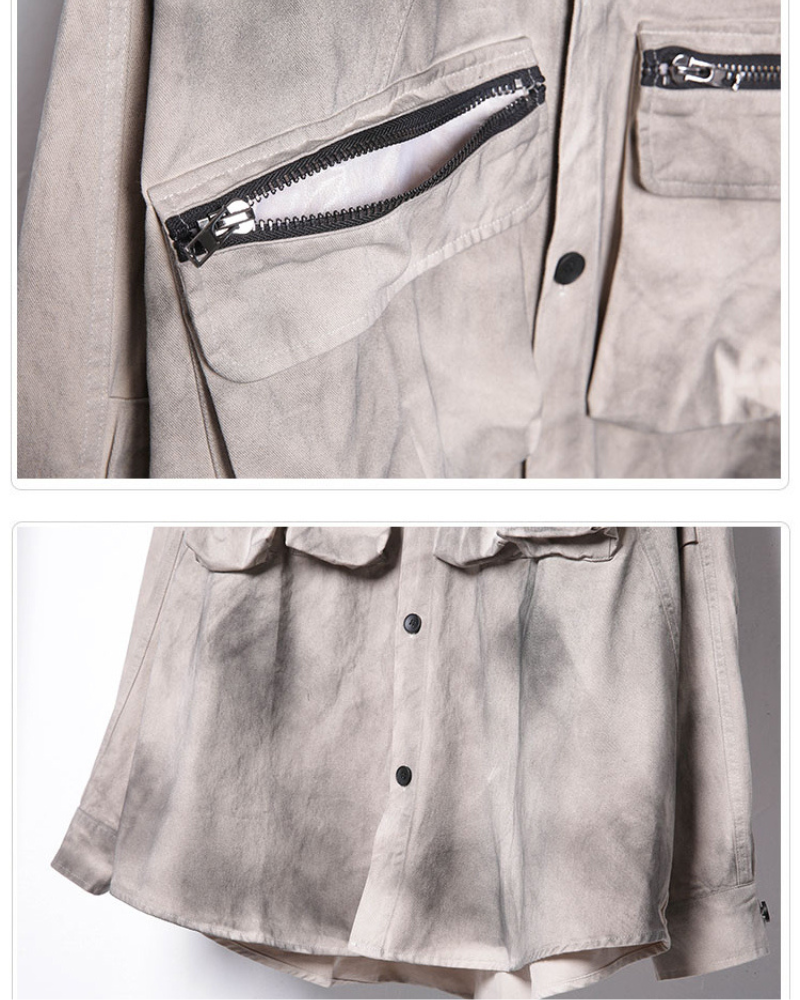 Chemise Haut Cargo Tie-Dye Coloré - chemise tie-dye - Chemise Haut Cargo Tie-Dye Coloré pour un Style Unique